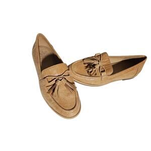 Crown Vintage Sabriel Loafers, Brown, Women's 7 Shimmer Leather Slip Ons